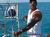 PK is the captain of Bahama Breeze, one of our incredible shark boats